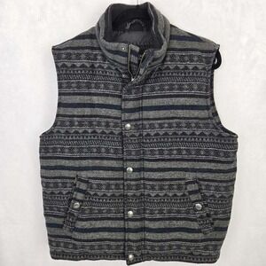 American Eagle Outfitters Mens‎ Southwestern M Wool Blend Lined Vest Warm Aztec